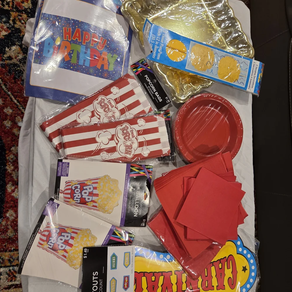 Brother Red and White Party Tableware Set